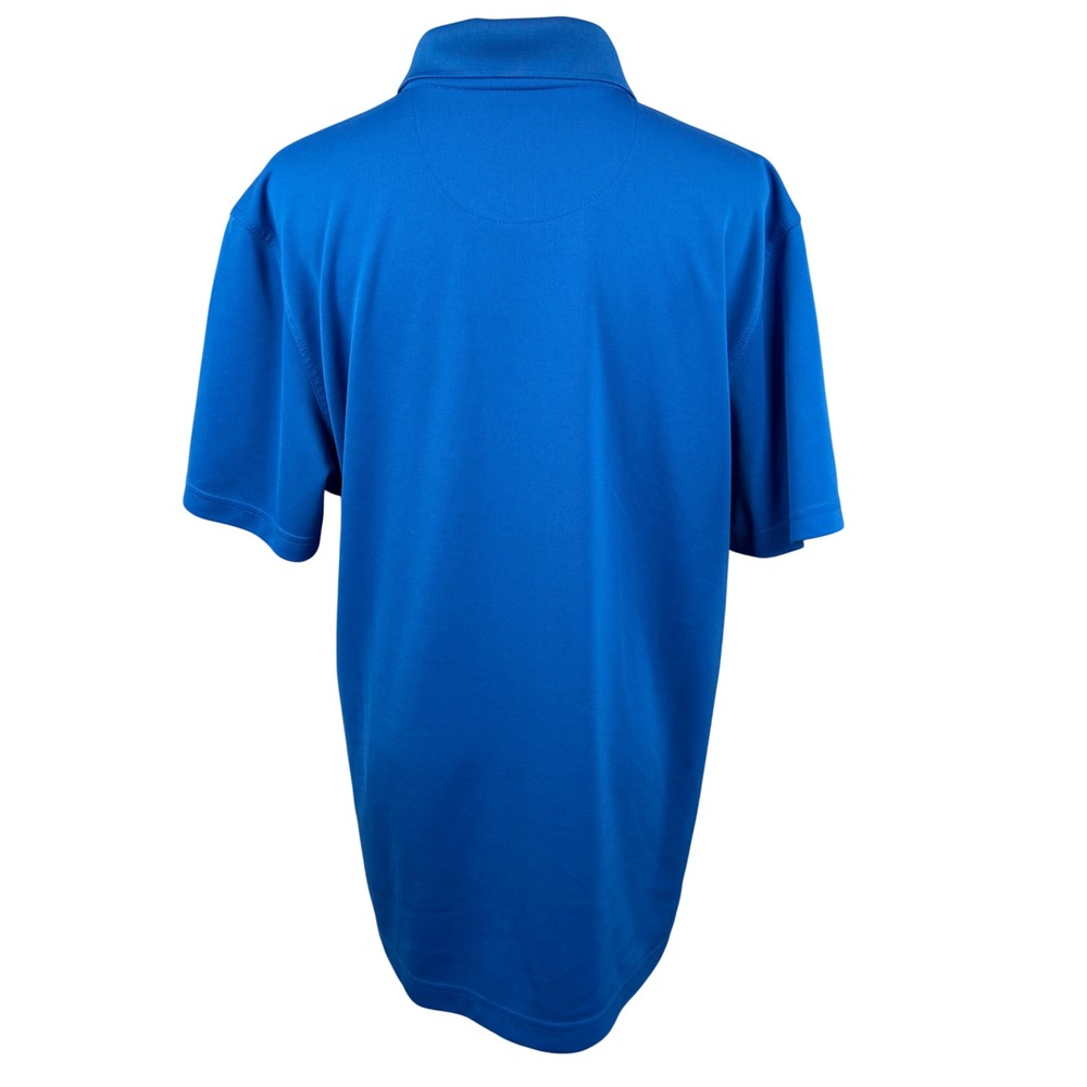 Grand Slam Mens L Polo Shirt Blue Slim Fit Striped Gradient Performance Golf - Picture 3 of 8